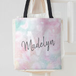 Glamourous Glitter Pink Pretty Pattern Tote Bag<br><div class="desc">Easily personalize this pretty pink bokeh glitter pattern with your custom name and/or monogram.</div>