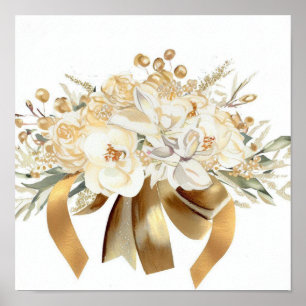 Glamourous Gold, Attendants Bouquet (D) Poster