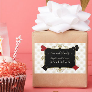 Glamourous Gold Casino Vegas Wedding Sticker