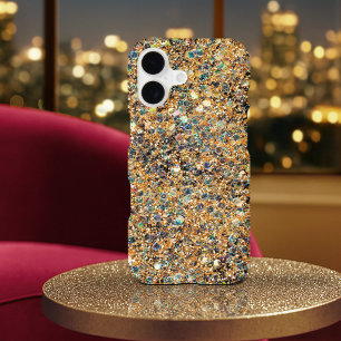 Glamourous Gold Glitter Blue Green Sparkly Sequins