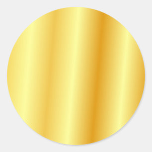 Glamourous Gold Look Background Blank Template Classic Round Sticker