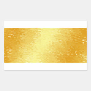 Glamourous Gold Look Hearts Blank Template Sticker