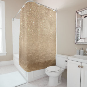 Glamourous Gold Sparkly Glitter Foil Ombre