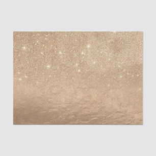 Glamourous Gold Sparkly Glitter Foil Ombre Tissue Paper