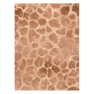 Glamourous Gold Sparkly Glitter Sequins Giraffe Tablecloth