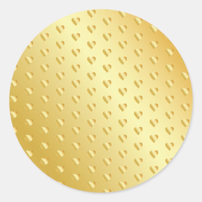 Glamourous Gold Speckle Blank Template Elegant Coo Classic Round Sticker (Front)