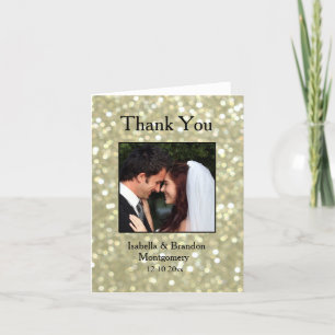 Glamourous Gold Thank You Card