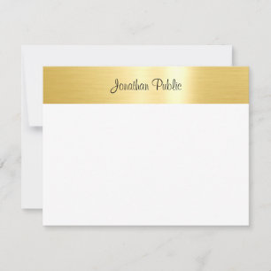 Glamourous Gold White Template Handwritten Script
