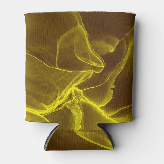 Glamourous ink fluid: marble foil. can cooler (Front)