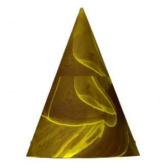 Glamourous ink fluid: marble foil. party hat