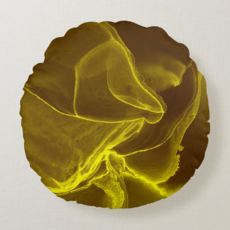 Glamourous ink fluid: marble foil. round pillow