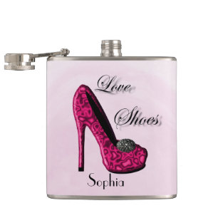 Glamourous Killer Heels Personalized Hip Flask