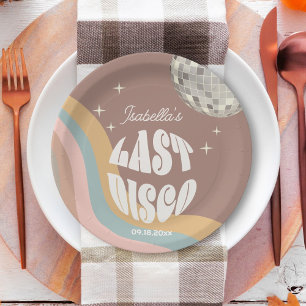 Glamourous Last Disco Retro 70s Groovy Bachelorett Paper Plate