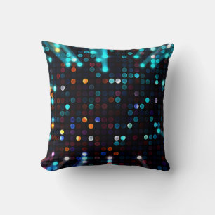 Glamourous Lights: Abstract Fashion Wallpaper Throw Pillow