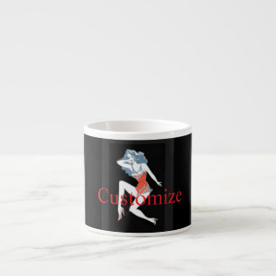Glamourous Model Posing Thunder_Cove Espresso Cup