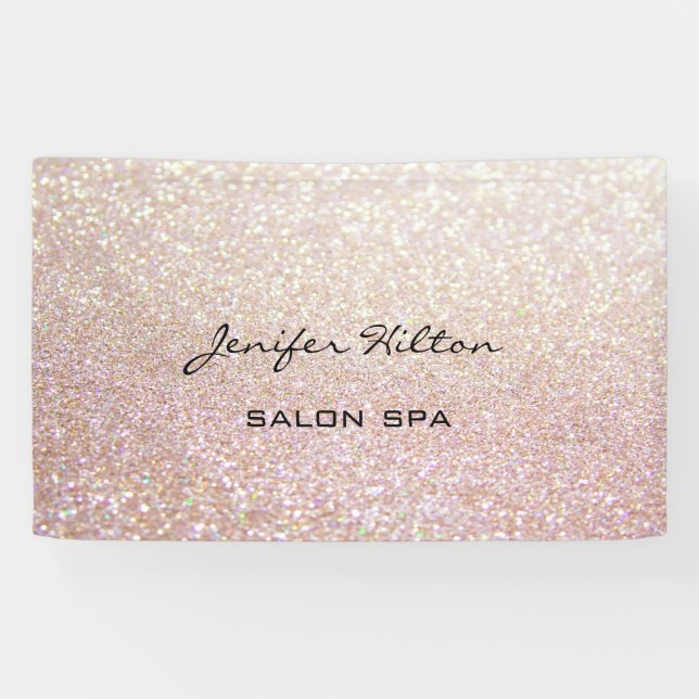 Glamourous modern chic glittery banner (Horizontal)