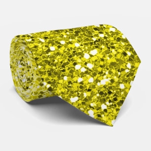 Glamourous Ombre Yellow Green Glitter Party  Tie