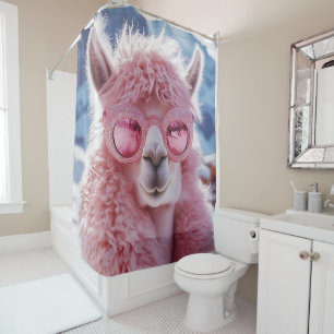 Glamourous Pink Llama - Winter Fashion Icon