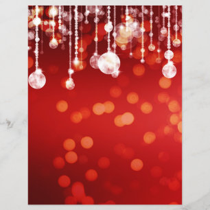 Glamourous Red String Lights Paper