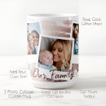 Glamourous Rose Gold and White 3 Picture Collage Coffee Mug<br><div class="desc">An elegant custom photo collage mud for any occasion! Add 3 pictures and your event or celebration! Customize yours today!




monogram,    girly,    glitter,    makeup,    elegant,    lashes,    sparkly,    rose gold,    pink,  lux luxurious,    glam glamourous,    unique,  modern elegant,    keepsake,    glitter dust,   rose  gold.</div>