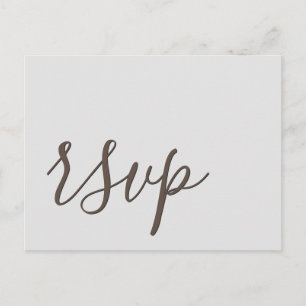 Glamourous RSVP Postcard
