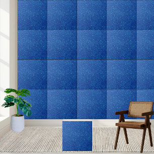 Glamourous & Shimmering Blue Glitter Tile