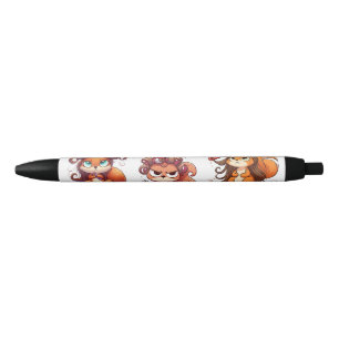 Glamourous Squirrel Hair Day Black Ink Pen