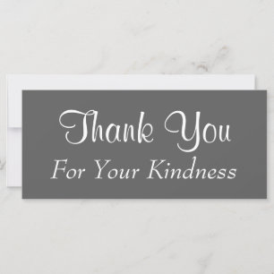 Glamourous "Thank You For Your Kindness" Card