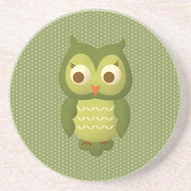 Glamourous Wise Owl Coaster (Front)