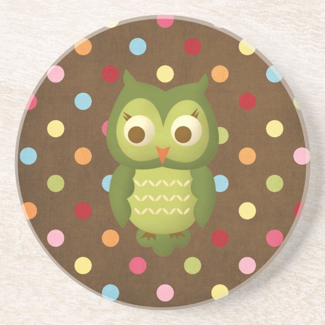 Glamourous Wise Owl Coaster (Front)