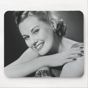 Glamourous Woman Mouse Pad