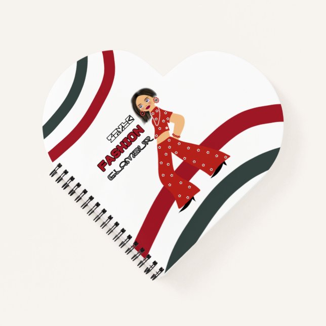 Glamourous woman notebook (Front)