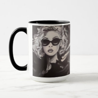 Glamourous Woman Portrait -Modern Art Poster Mug