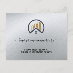 Glamour's Silver   Black and White Real Estate Postcard