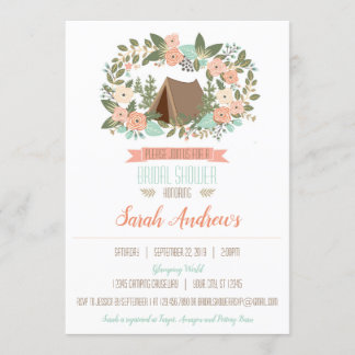 Glamping Bridal Shower Invitation