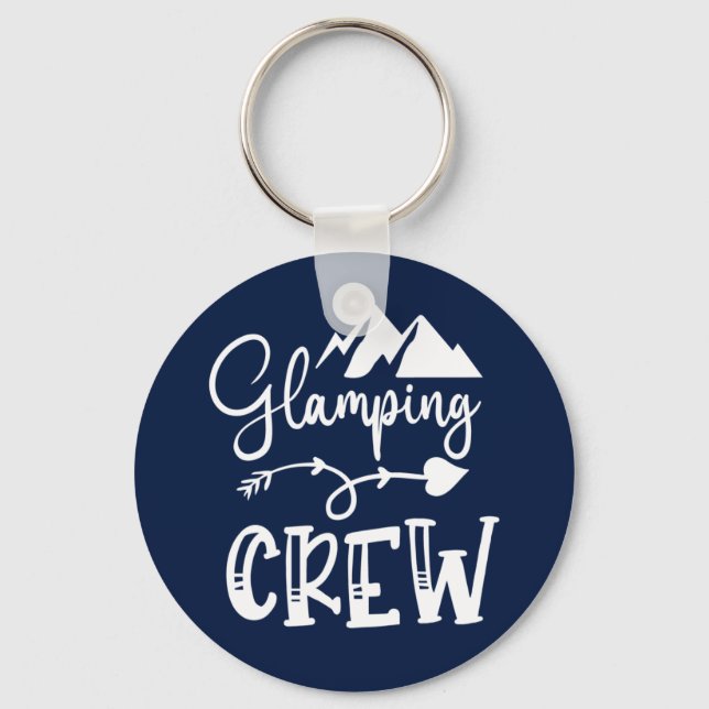 Glamping Camping Camper Accessories Keychain (Front)