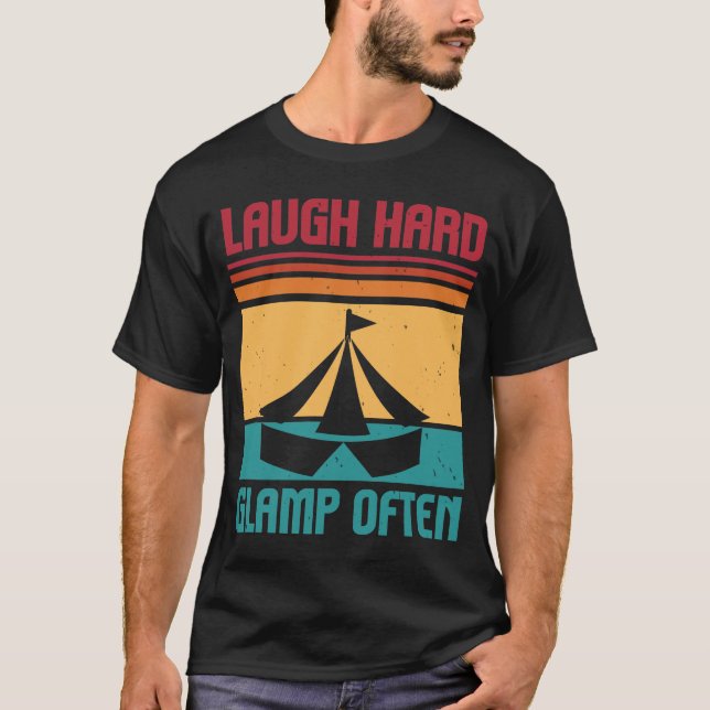 Glamping Camping with style T-Shirt (Front)