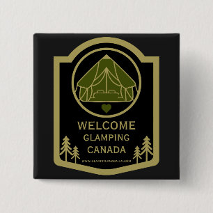 Glamping Canada Business 2 Inch Square Button