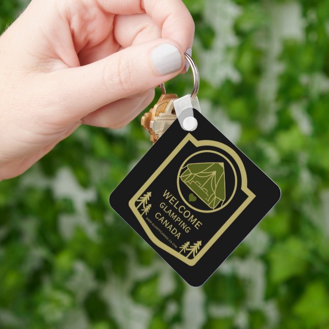 Glamping Canada Business Keychain (Hand)