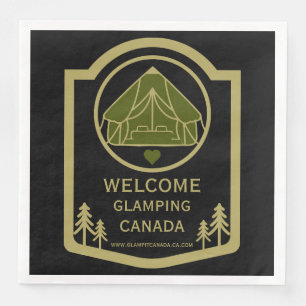 Glamping Canada Business Napkin