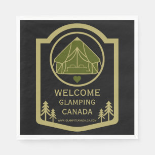 Glamping Canada Business Napkin