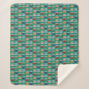 Glamping Classic Retro Campervan fandom VDub  Sherpa Blanket