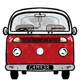 Glamping Classic Retro Campervan fandom VDub Sherpa Blanket