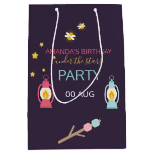 Glamping Party custom Guest Favour Medium Gift Bag