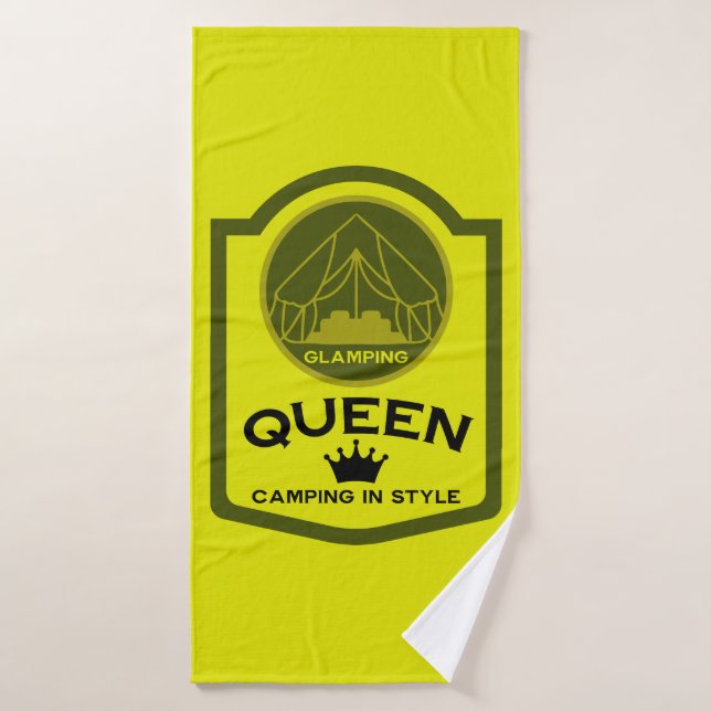 Glamping Queen Camping In Style Bath Towel (Bath Towel)