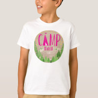 Glamping T-Shirt with Kraft Background for Kate