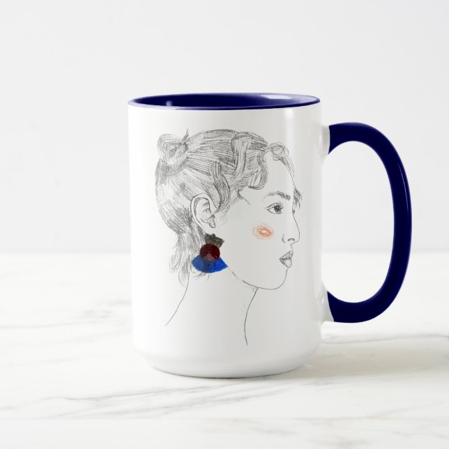 Glance Sketch - Portrait Mug (Right)
