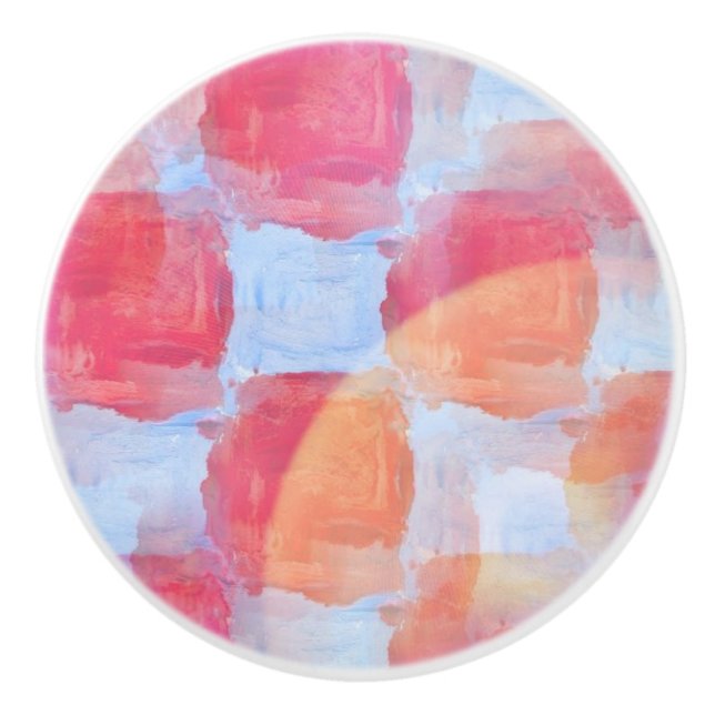 Glare from design texture background ceramic knob (Front)