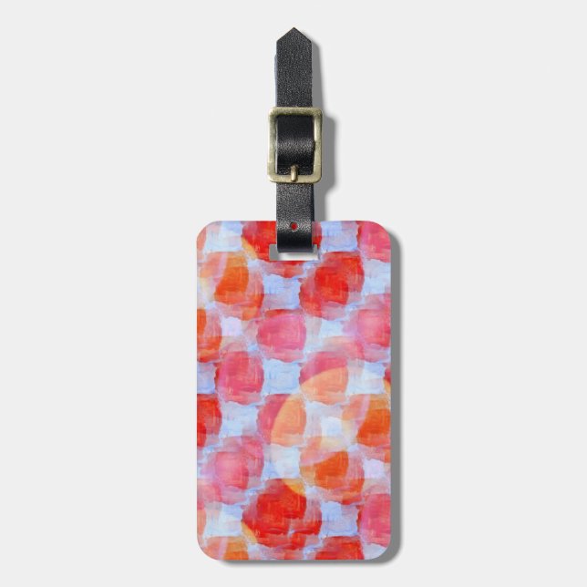 Glare from design texture background luggage tag (Front Vertical)