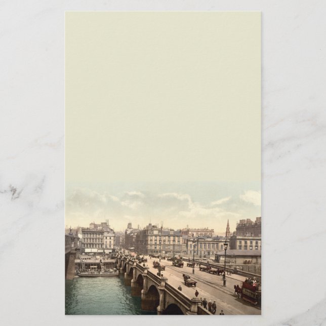 Glasgow Bridge, Glasgow, Scotland Stationery (Front)